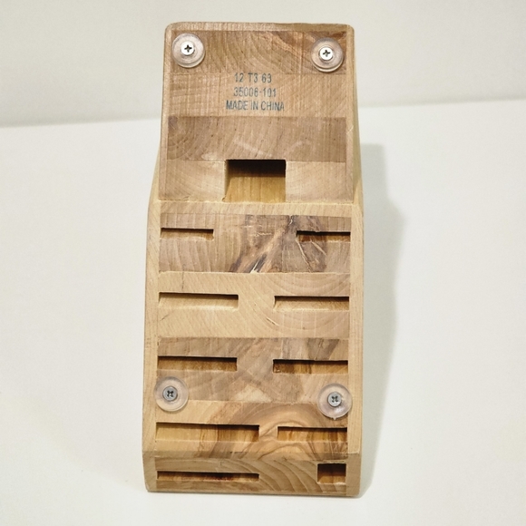 New Zwilling empty Natural Wood Knife Block - Picture 3 of 5